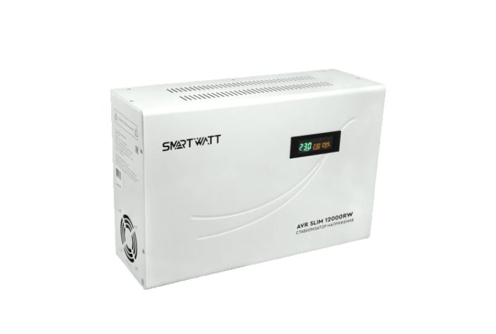 Стабилизатор напряжения однофазный SMARTWATT AVR SLIM 12000RW настенный