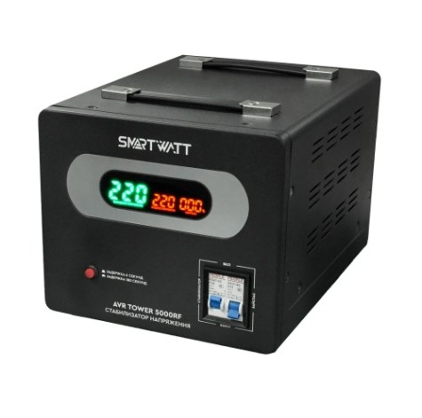 Стабилизатор напряжения однофазный SMARTWATT AVR TOWER 5000RF напольный [AVR TOWER 5000RF]