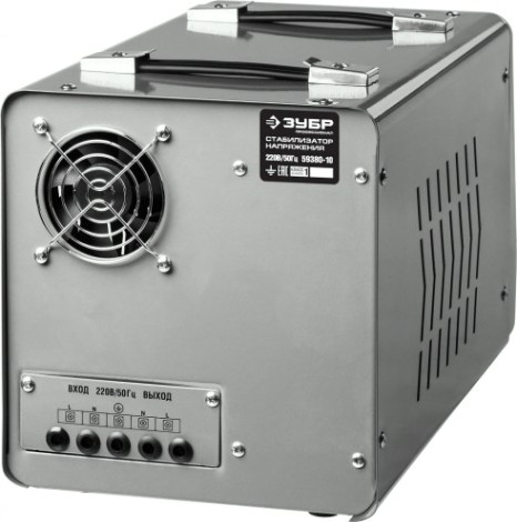 Стабилизатор напряжения однофазный ЗУБР АС 10000 [59380-10]