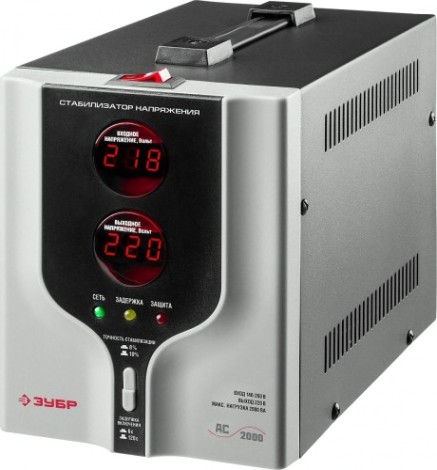 Стабилизатор напряжения однофазный ЗУБР АС 2000 [59375-2]