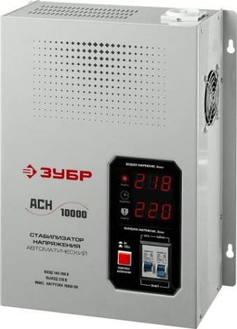 Стабилизатор напряжения однофазный ЗУБР АСН 10000 навесной [59387-10]