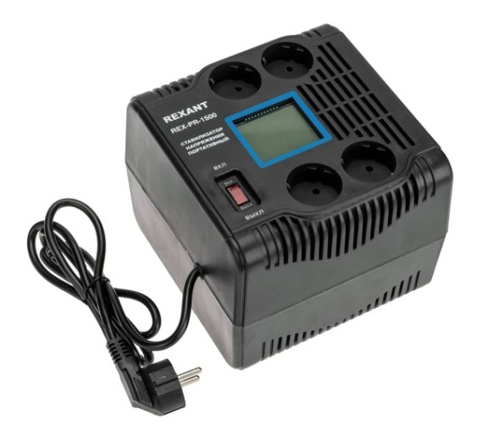 Стабилизатор напряжения REXANT REX-PR-1500 портативный [11-5031]