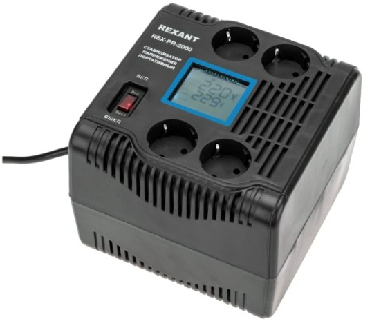 Стабилизатор напряжения REXANT REX-PR-2000 портативный [11-5032]