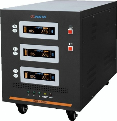Стабилизатор напряжения трехфазный ЭНЕРГИЯ Hybrid-II 25000/3 [Е0101-0166]
