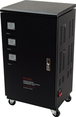 Стабилизатор напряжения трехфазный Ресанта АСН- 20 000/3-ЭМ [63/4/6]