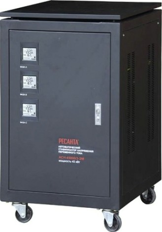 Стабилизатор напряжения трехфазный Ресанта АСН- 45 000/3-ЭМ [63/4/14]