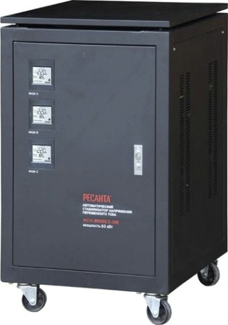 Стабилизатор напряжения трехфазный Ресанта АСН- 80 000/3-ЭМ [63/4/15]