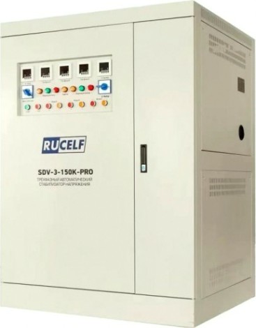 Стабилизатор напряжения трехфазный RUCELF SDV-3-150K-PRO Стабилизатор напряжения трехфазный RUCELF SDV-3-150K-PRO