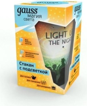 Стакан с подсветкой GAUSS LC004 lcup party 3xlr44 led
