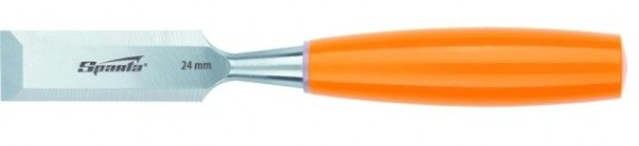Стамеска Sparta 24 мм плоская, пластиковая рукоятка [244255]