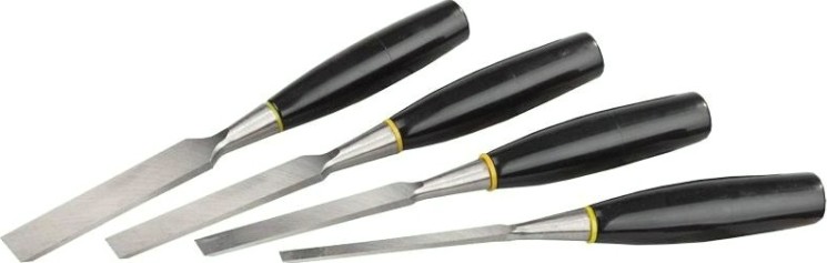 Стамеска STAYER MASTER набор: плоские с пластмассовой ручкой, 6/12/18/25, [1820-H4]