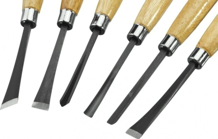 Стамеска STAYER PROFI набор резцы фигурные, с деревянной ручкой, 6шт [1832-H6]