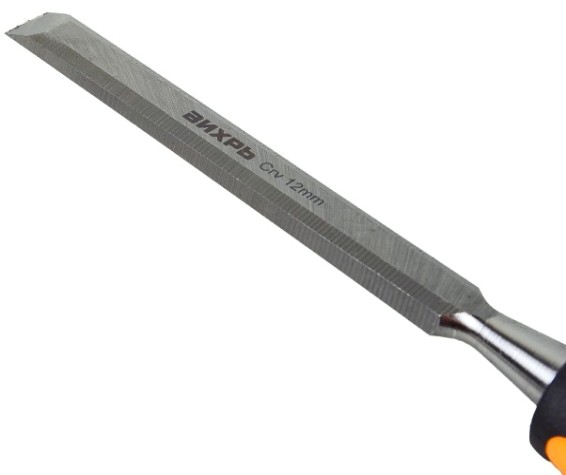 Стамеска ВИХРЬ 12 мм 2 комп.усиленная рукоятка crv [73/2/7/2]