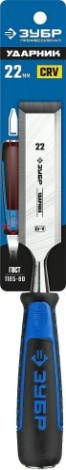 Стамеска ЗУБР ПРОФЕССИОНАЛ ударник с двухкомпонентной рукояткой, 22мм [18097-22_z01]