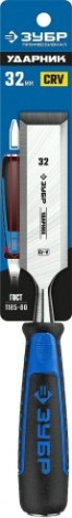 Стамеска ЗУБР ПРОФЕССИОНАЛ ударник с двухкомпонентной рукояткой, 32мм [18097-32_z01]