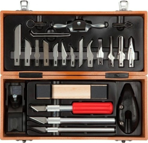 Стамески ЗУБР ЭКСПЕРТ резцы по дереву профессиональные, 23 шт [18377-H23]