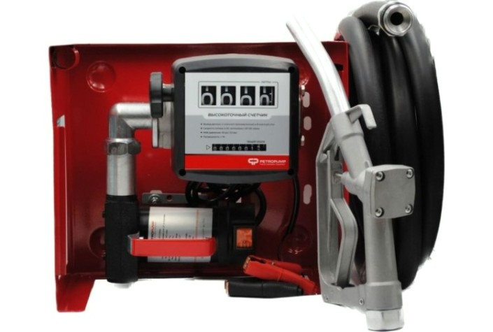 Станция перекачки топлива Petropump DCFD 40 12в (мех. счетчик, мех. пистолет), 40 л/мин [PP320004]