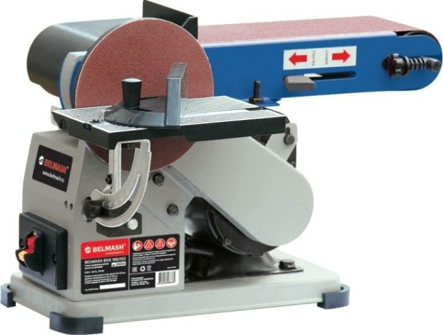 Станок шлифовальный тарельчато-ленточный BELMASH BDG 100/152 [S083A]