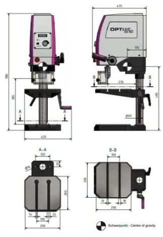 Станок сверлильный Optimum OPTIdrill DX15V [3020155]