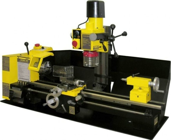 Станок токарный КОРВЕТ 407 230V, с фрезерной головой [94070]