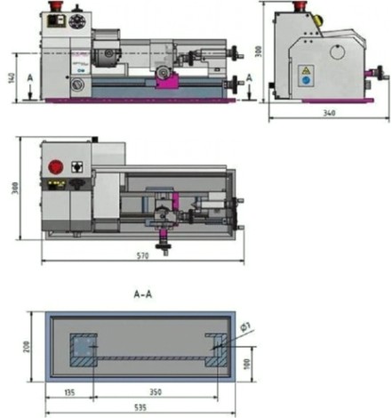 Станок токарный Optimum OPTIturn TU1503V с инвертером [3420260]