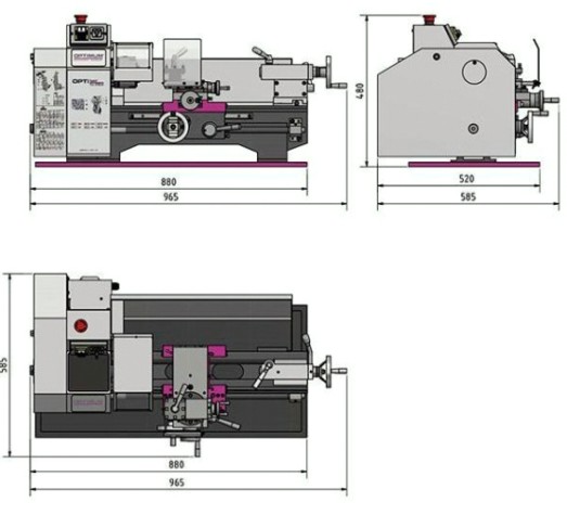 Станок токарный Optimum OPTIturn TU2304 [3420320]