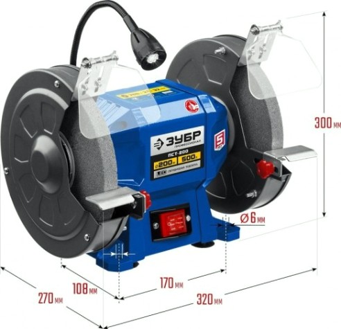 Станок заточной ЗУБР ПСТ-200 «ПРОФЕССИОНАЛ» Станок заточной ЗУБР ПСТ-200 «ПРОФЕССИОНАЛ»