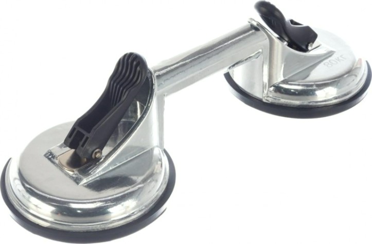 Стеклодомкрат Кобальт 911-093 двойной алюминиевый, 80 кг