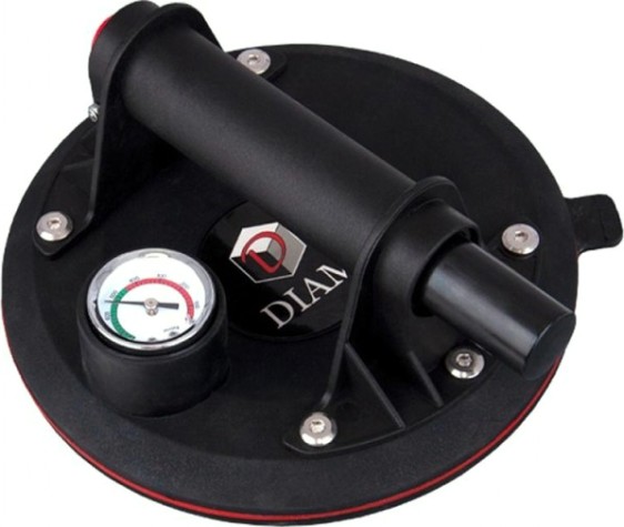 Стеклодомкрат с ручной помпой и монометром DIAM 205 мм в кейсе [600124]