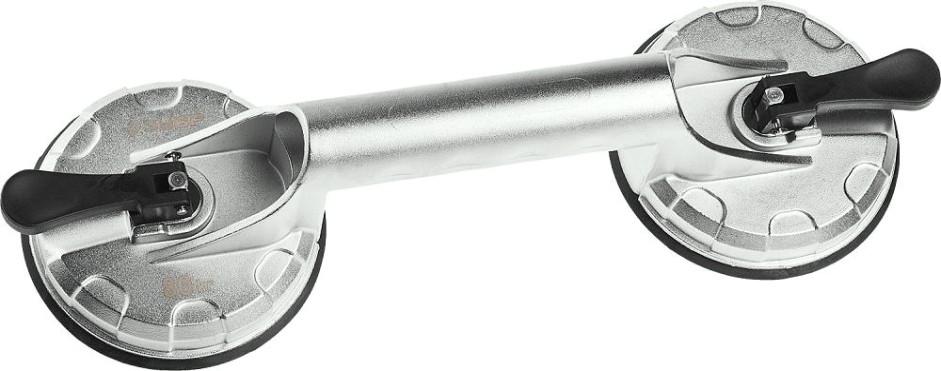 Стеклодомкрат ЗУБР ПРОФИ алюминиевый, профессиональный, двойной, 80кг [33723-2]