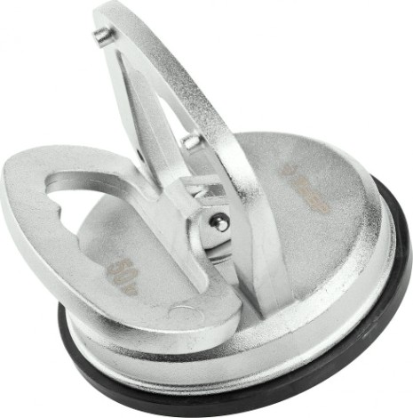 Стеклодомкрат ЗУБР ПРОФИ алюминиевый, профессиональный, одинарный, 50кг [33723-1]