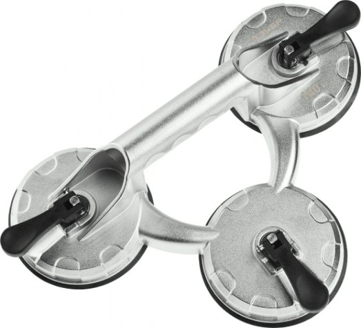 Стеклодомкрат ЗУБР ПРОФИ алюминиевый, профессиональный, тройной, 140кг [33723-3]