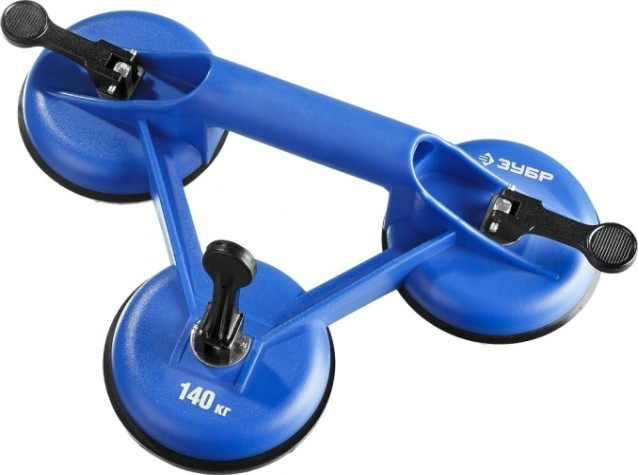 Стеклодомкрат ЗУБР ПРОФИ пластиковый, тройной, 140кг [3372-3_z01]