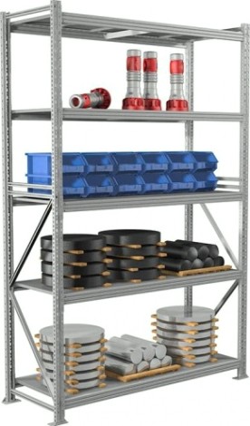 Стеллаж ПРАКТИК MS Pro 300/150 х 80/5 (5 полок)