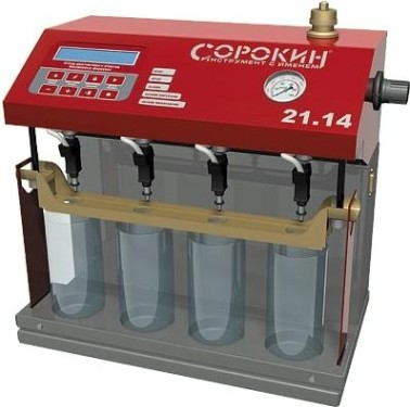 Стенд диагностики и очистки 4-х форсунок СОРОКИН 21.14