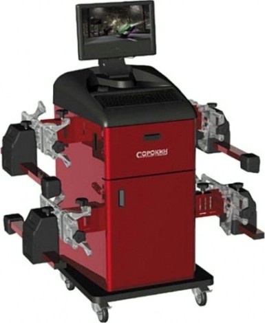 Стенд для сход-развала СОРОКИН 21.42 кордовая связь, 8 датчиков поворота/наклона