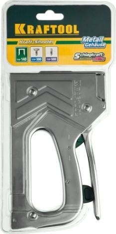Степлер KRAFTOOL "GRAND 140" 3-в-1:тип140 (6-16 мм) /300 (16 мм) / 500 (16 мм) [3185]