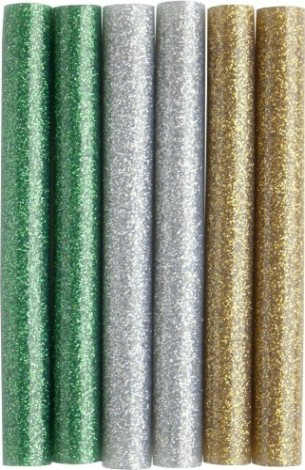 Стержень клеевой ПРАКТИКА 11х100 мм цветные, 3 цвета, металлик [649-356]