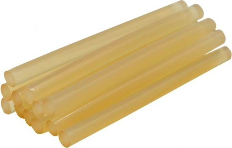 Стержень клеевой ПРАКТИКА 7х100 мм желтый, прозрачный, 12шт [641-626]