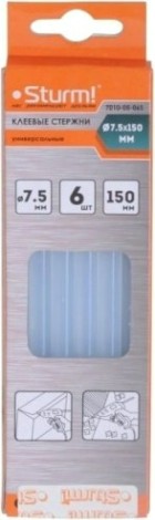 Стержень клеевой Sturm 7010-05-06S 7.5х150мм, 6 шт., прозрачные Стержень клеевой Sturm 7010-05-06S 7.5х150мм, 6 шт., прозрачные