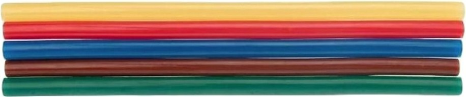 Стержни клеевые REXANT цветные 11x270 мм, 10 шт. (хедер) [09-1280]
