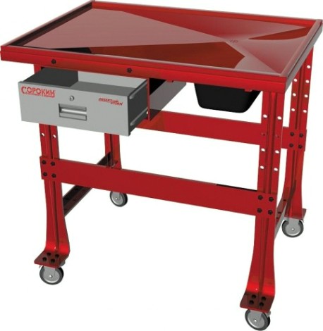 Стол для очистки СОРОКИН 10.51 со сливом 1200х810х1000 мм