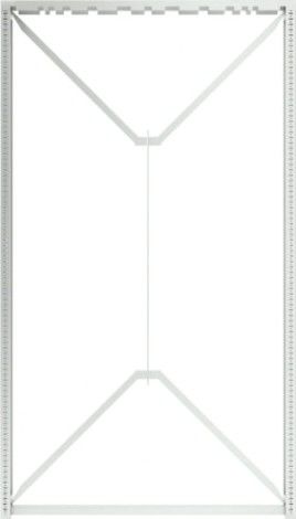 Стойка под пластиковые ящики СТЕЛЛА-ТЕХНИК 1150х2020 мм без опоры (пара) [V-1150х2020]