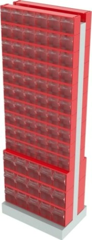 Стойка СТЕЛЛА-ТЕХНИК 406-00-10-03 (600х380х1650 мм) двусторонняя напольная Стойка СТЕЛЛА-ТЕХНИК 406-00-10-03 (600х380х1650 мм) двусторонняя напольная