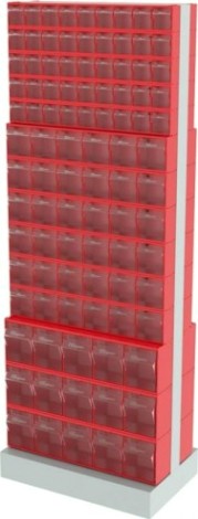 Стойка СТЕЛЛА-ТЕХНИК 406-05-06-03 (600х380х1650 мм) двусторонняя напольная