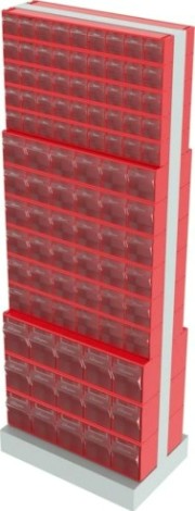 Стойка СТЕЛЛА-ТЕХНИК 406-05-06-03 (600х380х1650 мм) двусторонняя напольная Стойка СТЕЛЛА-ТЕХНИК 406-05-06-03 (600х380х1650 мм) двусторонняя напольная