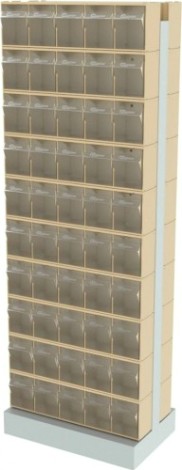 Стойка СТЕЛЛА-ТЕХНИК бежевая двусторонняя напольная (600х380х1650) [406-00-00-10-B]