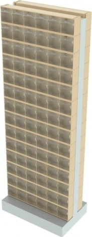 Стойка СТЕЛЛА-ТЕХНИК бежевая двусторонняя напольная (600х380х1650) [406-00-14-00-B]