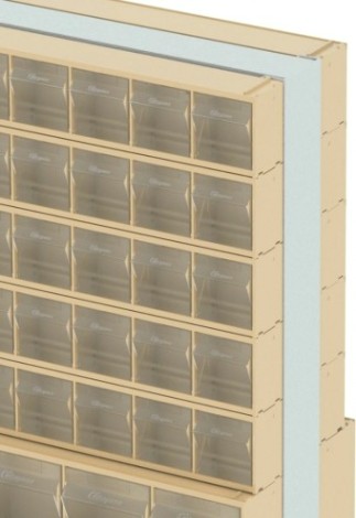 Стойка СТЕЛЛА-ТЕХНИК бежевая двусторонняя напольная (600х380х1650) [406-05-06-03-B]