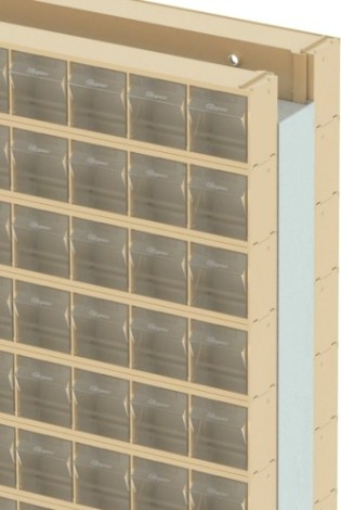 Стойка СТЕЛЛА-ТЕХНИК бежевая двусторонняя напольная (600х380х1650) [406-09-08-00-B]